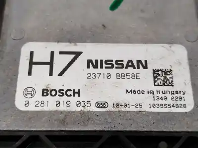 Second-hand car spare part ecu engine control for nissan qashqai / qashqai +2 i (j10, nj10, jj10e) 1.6 dci oem iam references  0281019035 23710bb58e