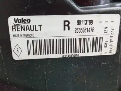 Автозапчасти б/у правый задний фонарь за dacia sandero ii tce 90 (b8m1, b8ma) ссылки oem iam  901131896j5g 265506147r