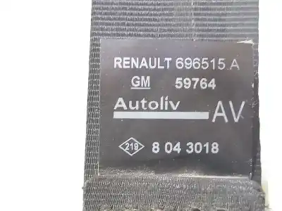 Автозапчастина б/у передній лівий ремін безпеки для opel vivaro a furgón (x83) 2.5 cdti (f7) посилання на oem iam  696515a 59764 8043018