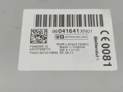 Second-hand car spare part audio system / radio cd for peugeot 308 i (4a_, 4c_) 1.6 hdi oem iam references  a2c37658701 98041641xn01