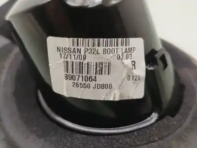 Pezzo di ricambio per auto di seconda mano luce di coda interna destra per nissan qashqai / qashqai +2 i (j10, nj10, jj10e) 2.0 dci riferimenti oem iam  89071064 26550jd800