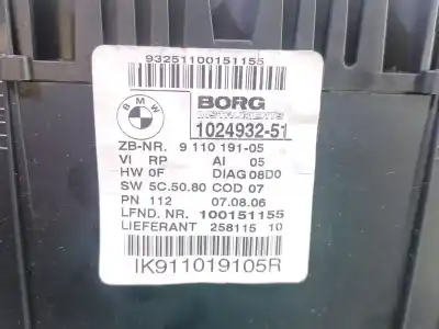 Second-hand car spare part dashboard for bmw serie 1 berlina (e81/e87) 118i oem iam references  102493251 93251100151155 25811510 ik911019105r 911019105