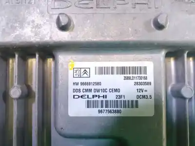 Second-hand car spare part ecu engine control for citroen c4 picasso i monospace (ud_) 2.0 hdi 150 oem iam references  28303589 9677563880 9666912580
