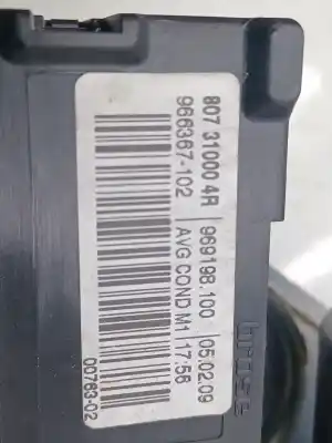 Second-hand car spare part driver left window regulator for renault megane iii fastback (bz0/1_, b3_) 1.6 16v (bz1b, bz1h) oem iam references  807310004r 807q10002r