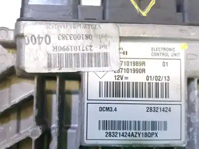 Second-hand car spare part ecu engine control for renault kangoo express (fw0/1_) 1.5 dci 75 (fw07, fw10, fw04) oem iam references  28321424 28321424azy180qpx dcm3.4 237101990r 237101989r