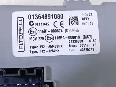 Second-hand car spare part fuse box unit for citroen nemo monospace 1.4 hdi oem iam references  28230600 01364891080