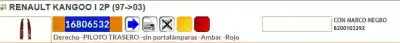 Second-hand car spare part right tailgate light for renault kangoo express (fc0/1_) d 65 1.9 (fc0e, fc02, fc0j, fc0n) oem iam references 8200103292 5530504 16806532