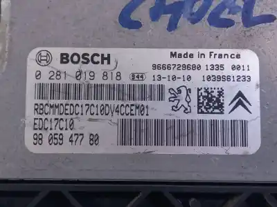 Second-hand car spare part ecu engine control for peugeot 207/207+ (wa_, wc_) 1.4 hdi oem iam references  0281019818 9666729680 1039s61233 9805947780