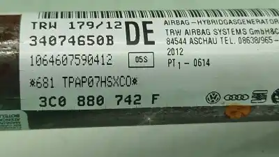 Автозапчасти б/у комплект подушки безопасности за vw passat b7 variant (365) 1.6 tdi ссылки oem iam   3c2857003hm