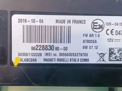 Автозапчастина б/у електронний модуль для citroen c4 grand picasso ii (da_, de_) 1.2 thp 130 посилання на oem iam  503551122226 355563052278700 l9labc2as 9822883080-00 Автозапчастина б/у електронний модуль для citroen c4 grand picasso ii (da_, de_) 1.2 thp 130 посилання на oem iam  503551122226 355563052278700 l9labc2as 9822883080-00