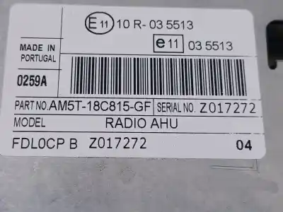 Second-hand car spare part audio system / radio cd for ford c-max ii (dxa/cb7, dxa/ceu) 1.6 tdci oem iam references  z017272 am5t18c815gf