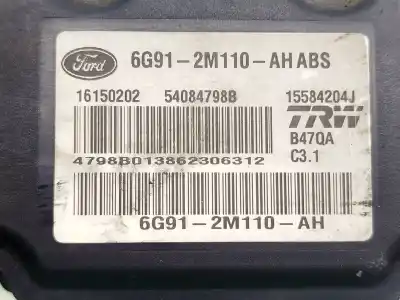 Pezzo di ricambio per auto di seconda mano abs per ford s-max (wa6) 1.8 tdci riferimenti oem iam  16150202 54084798b 15584204j 6g912m110ah 6g912m110ah