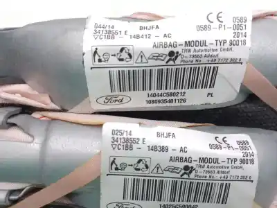 İkinci el araba yedek parçası hava yastigi kiti için ford fiesta vi (cb1, ccn) 1.0 ecoboost oem iam referansları   