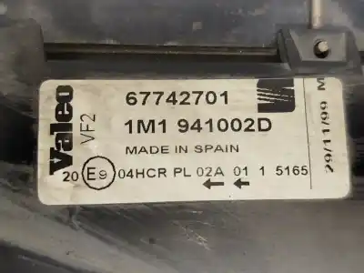 Автозапчасти б/у правая фара за seat toledo ii (1m2) 1.9 tdi ссылки oem iam  1m1941002d 67742701