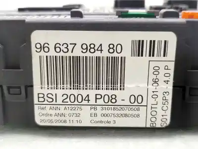 Pezzo di ricambio per auto di seconda mano centralina bsi per citroen c4 i (lc_) 1.6 16v riferimenti oem iam   9663798480 Pezzo di ricambio per auto di seconda mano centralina bsi per citroen c4 i (lc_) 1.6 16v riferimenti oem iam   9663798480