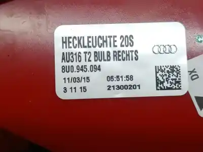Автозапчасти б/у правый задний фонарь за audi q3 (8ub, 8ug) 2.0 tdi ссылки oem iam 8u0945094 21300201 8u0945094