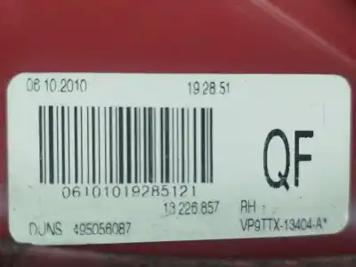 Автозапчастина б/у правий ліхтар для opel insignia a (g09) 2.0 cdti (68) посилання на oem iam  495056087 13226857 Автозапчастина б/у правий ліхтар для opel insignia a (g09) 2.0 cdti (68) посилання на oem iam  495056087 13226857