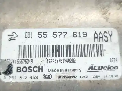 Автозапчастина б/у ебу контролер двигуна для opel insignia a (g09) 2.0 cdti (68) посилання на oem iam  0281017453 55577619 Автозапчастина б/у ебу контролер двигуна для opel insignia a (g09) 2.0 cdti (68) посилання на oem iam  0281017453 55577619
