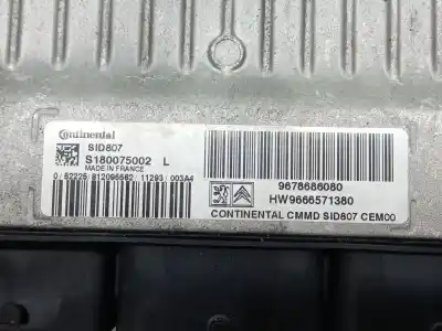 Second-hand car spare part ecu engine control for citroen berlingo multispace (b9) 1.6 hdi 110 oem iam references  9666571380 s180075002 9678686080 sid807