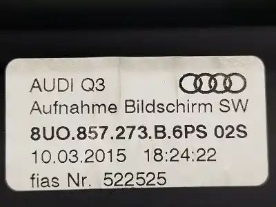 Автозапчастина б/у багатофункційний дисплей для audi q3 (8ub, 8ug) 2.0 tdi посилання на oem iam   8u0857273b