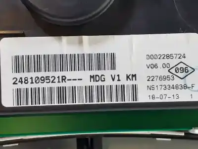 Peça sobressalente para automóvel em segunda mão quadrante por dacia dokker express ambiance referências oem iam 248109521r  ns17334838f