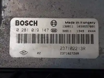 Second-hand car spare part ecu engine control for dacia dokker express ambiance oem iam references 237102720r 237102213r 0281019147