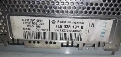 Автозапчастина б/у аудіо система / радіо cd для volkswagen touareg (7la, 7l6, 7l7) 5.0 v10 tdi посилання на oem iam 7l6035191nx 7612002022 7l6035191b