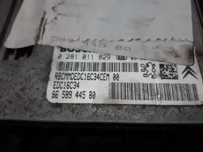 Second-hand car spare part ecu engine control for citroen c4 berlina vtr plus oem iam references 1940fx 9658944580 0281011629