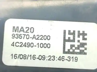 Second-hand car spare part left front power window switch for kia cee'd (jd) 1.4 mpi oem iam references  4c24901000 93570a2200