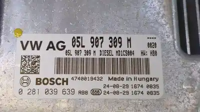 Автозапчастина б/у ебу контролер двигуна для audi q3 (f3b) 35 tdi посилання на oem iam 5l906022ee 0281039639 05l907309m
