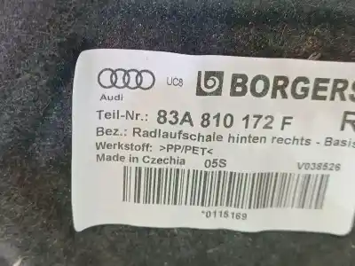 Автозапчасти б/у арка заднего правого колеса за audi q3 (f3b) 35 tdi ссылки oem iam 83a810172f  