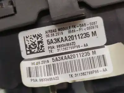 Автозапчастина б/у комплект подушки безпеки для opel vivaro c furgón (k0) 1.5 посилання на oem iam 98081684zd  