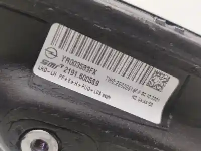 Автозапчастина б/у ліве дзеркало для opel insignia b grand sport (z18) 2.0 cdti (68) посилання на oem iam yr003583fx  21916005s9