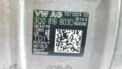 Автозапчастина б/у компресор кондиционера для audi q3 (f3b) 35 tfsi посилання на oem iam 5q0816803d 4471102902 