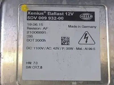 Peça sobressalente para automóvel em segunda mão balastro de xenon por opel insignia a (g09) 2.0 cdti (68) referências oem iam  21006891 5dv00993200 Peça sobressalente para automóvel em segunda mão balastro de xenon por opel insignia a (g09) 2.0 cdti (68) referências oem iam  21006891 5dv00993200