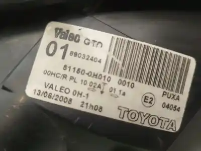 Pezzo di ricambio per auto di seconda mano faro anteriore sinistro per toyota aygo (_b1_) 1.0 (kgb10_) riferimenti oem iam 811700h011