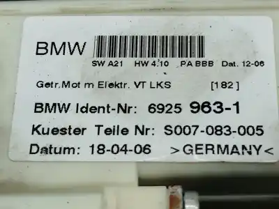 Second-hand car spare part driver left window regulator for bmw x3 (e83) 2.0 d oem iam references 51333448249 so07083005 69259631