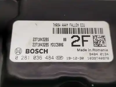 Peça sobressalente para automóvel em segunda mão centralina de motor uce por renault kadjar (ha_, hl_) 1.5 blue dci 115 referências oem iam 237104328s 0281036484 md1cs006