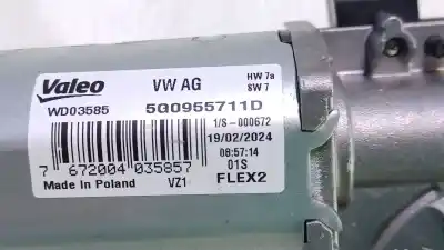 Second-hand car spare part rear windshield wiper motor for volkswagen t-roc (a11, d11) 1.0 tsi oem iam references 5g0955711d wd03585 