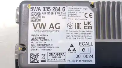 Second-hand car spare part electronic module for volkswagen t-roc (a11, d11) 1.0 tsi oem iam references 5wa035284g 353775364829523 311vinvg38631 5wa035284b