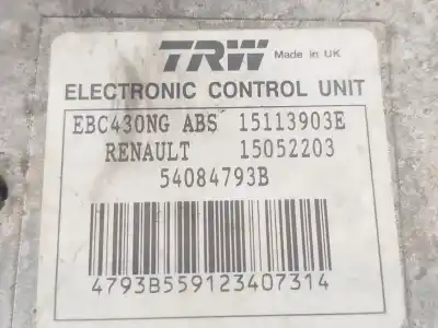 Автозапчастина б/у абс для opel vivaro a furgón (x83) 2.5 cdti (f7) посилання на oem iam 93857506 15052203. 15113903e. 54084793b 8200511146