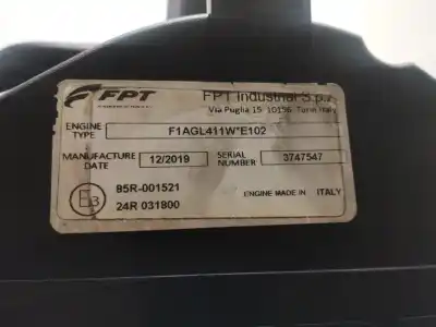 Second-hand car spare part complete engine for iveco daily vi autobús 50c16 oem iam references f1agl411 3747547 222236576