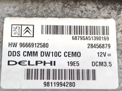 Автозапчастина б/у ебу контролер двигуна для peugeot expert furgón (vf3a_, vf3u_, vf3x_) 2.0 hdi 130 посилання на oem iam  28456879 9811994280. 9666912580