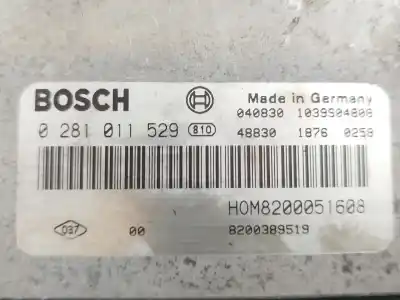 Автозапчасти б/у блок управления двигателем за opel vivaro a furgón (x83) 1.9 dti (f7) ссылки oem iam  0281011529 8200389519. 8200051608