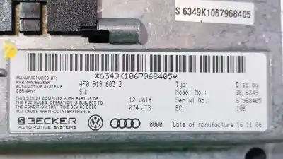 Second-hand car spare part multifunction display for audi q7 (4lb) 3.0 tdi quattro oem iam references 4f0919603e 6349k1067968405 