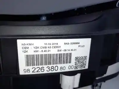 Автозапчастина б/у панель інструментів для opel grandland x selective посилання на oem iam 95525506  9822638080