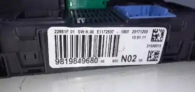 Second-hand car spare part fuse box unit for peugeot 208 active oem iam references 1611427780 e1172507 9819849680