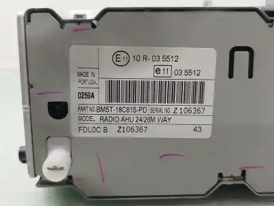 Gebrauchtes Autoersatzteil audiosystem / radio-cd zum ford b-max (jk) 1.0 ecoboost oem-iam-referenzen bm5t18c815pd  
