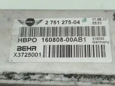 Автозапчастина б/у водяний радіатор для mini mini countryman (r60) cooper sd посилання на oem iam 17112751275 16080800ab1 x3725001 275127504