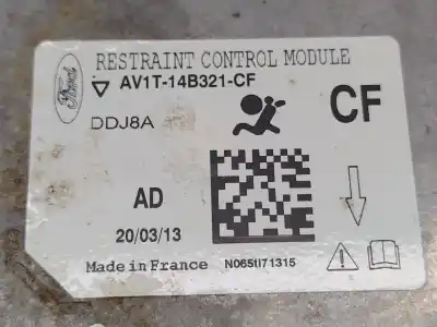 Автозапчастина б/у комплект подушки безпеки для ford b-max (jk) 1.0 ecoboost посилання на oem iam di101g46v120  